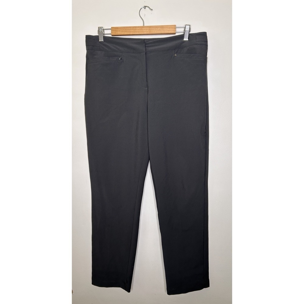 Tail Active Golf Pants Womens Performance Stretch Black Trouser Size 12
